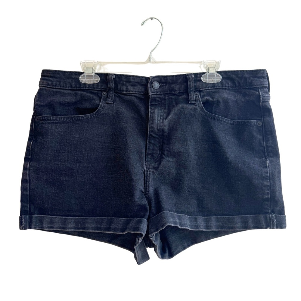 Wild Fable Black Denim High-Rise Shorts Women's Size 18/34R